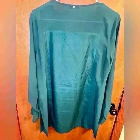 Calvin Klein Jeans Womens Green Blouse Size Large - Picture 3 of 4